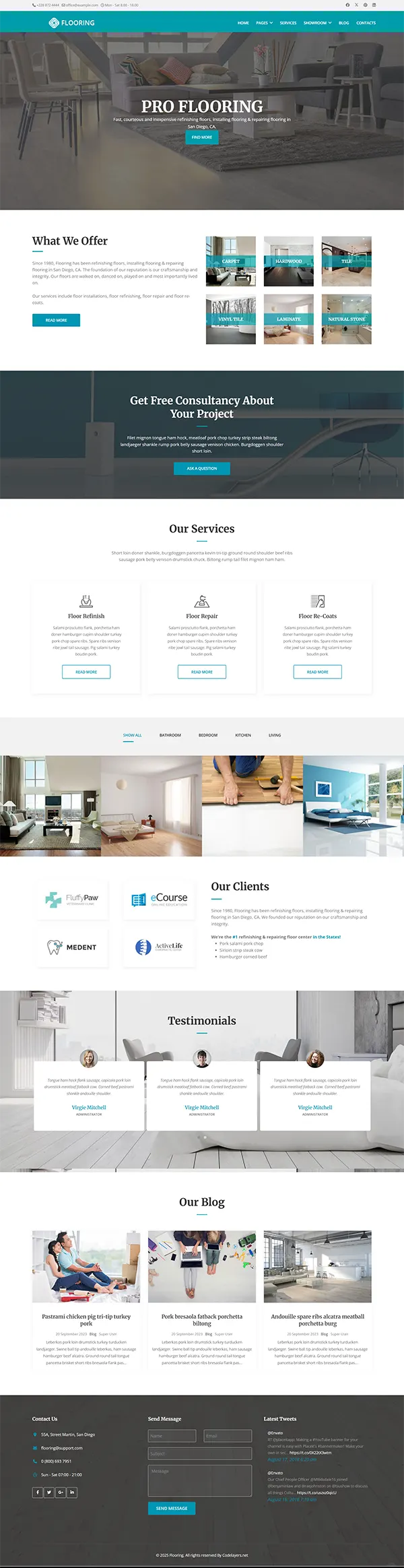 Flooring joomla template