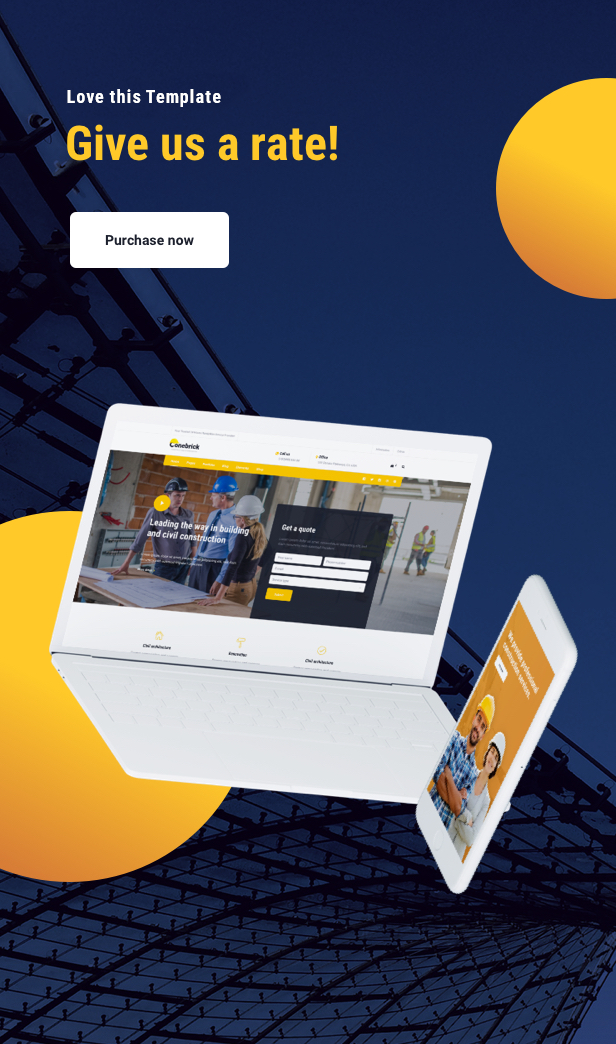 Conebrick - A Masterly HTML Template for Construction - 8