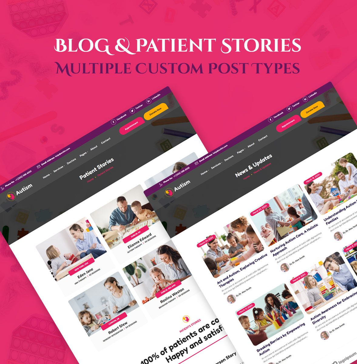 Autism School WordPress Theme 