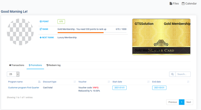 Customer Loyalty & Memberships for Perfex CRM