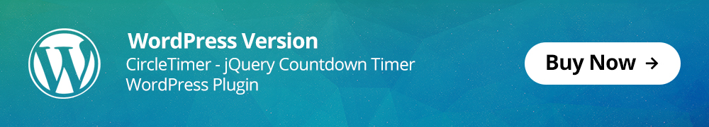 CircleTimer - jQuery Countdown Timer WordPress Plugin