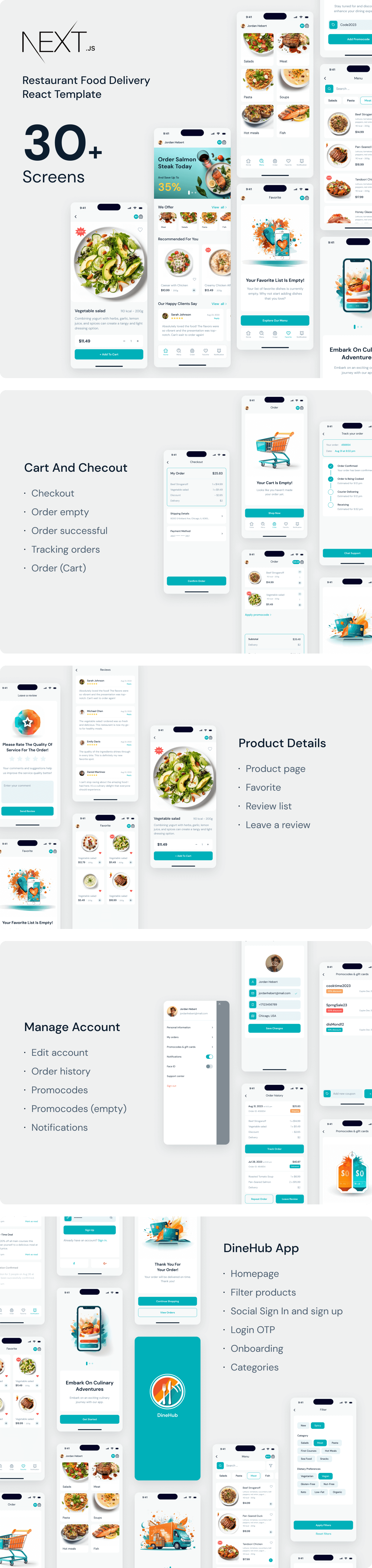 DineHub - Restaurant Food Delivery Next JS Mobile App | PWA with Laravel Backend - 1