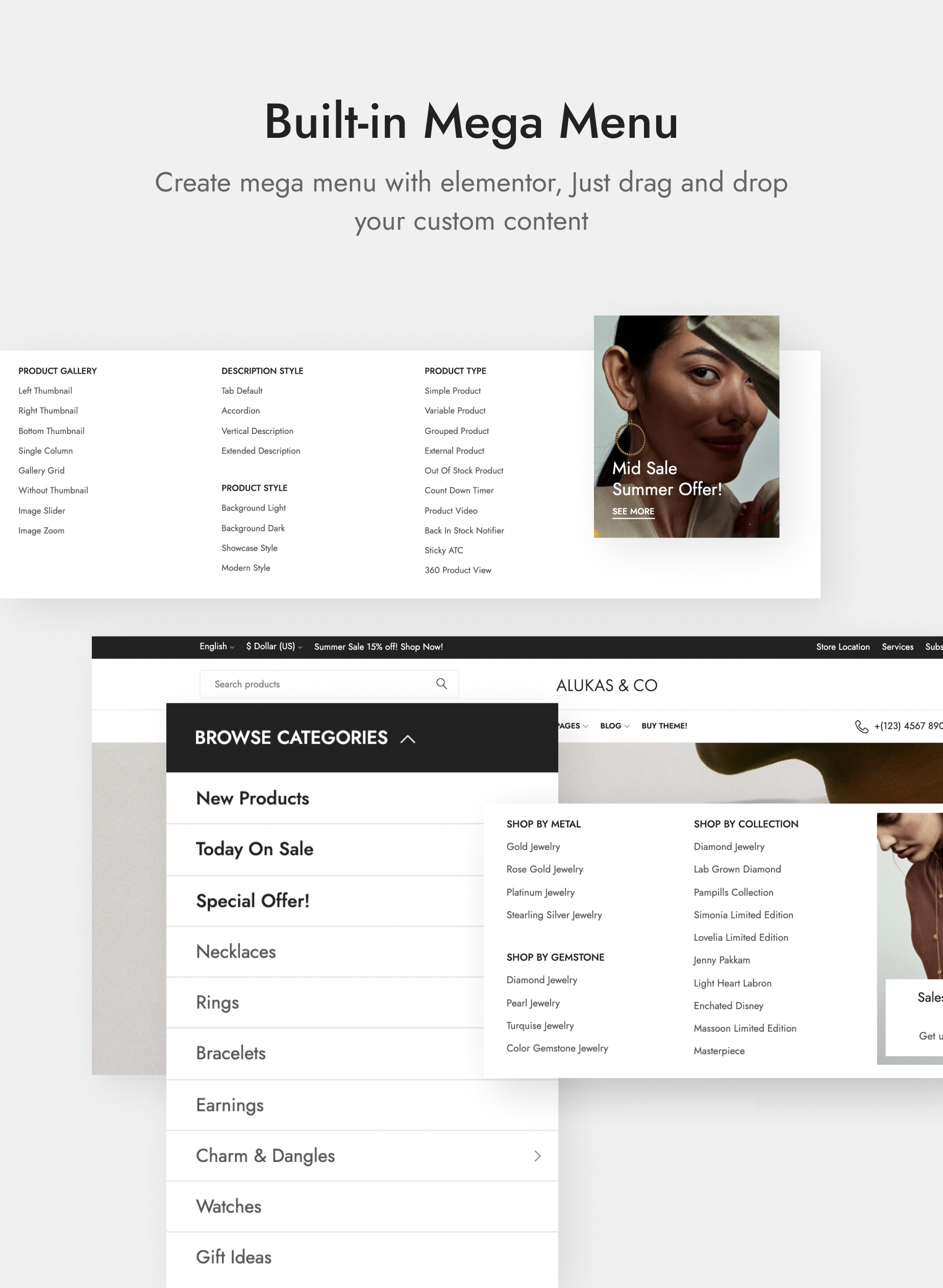 Alukas - Modern Jewelry Store WordPress Theme