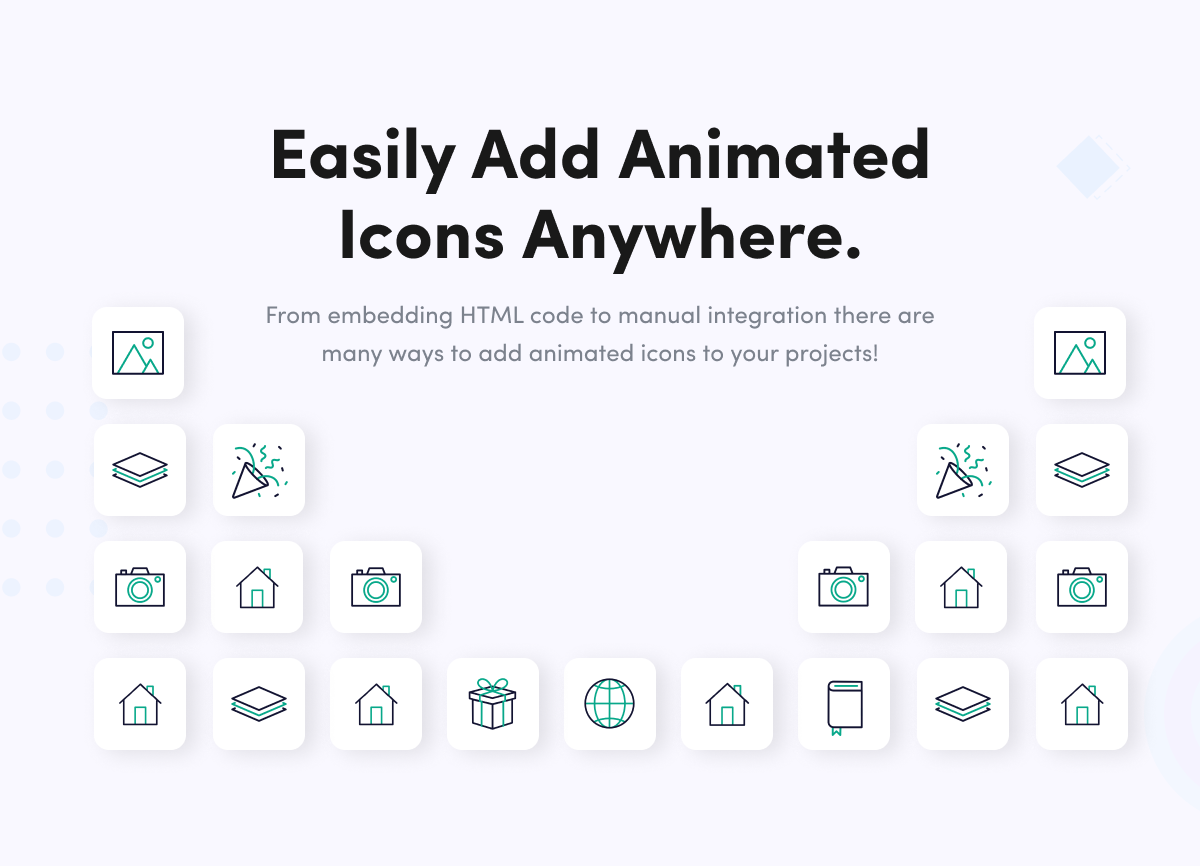 Animated Icon on Saasland WP Theme