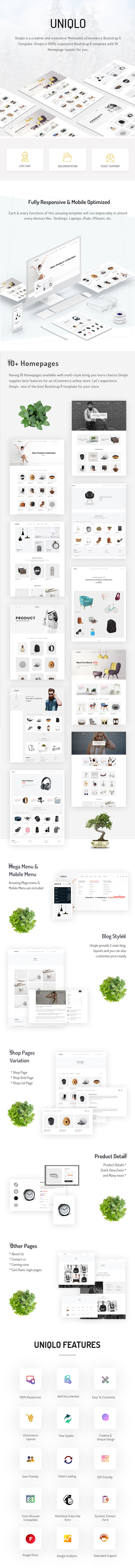 Uniqlo - Minimal HTML Template - 1