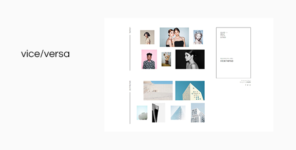 Viceversa - Minimal Photography and Portfolio WordPress Theme