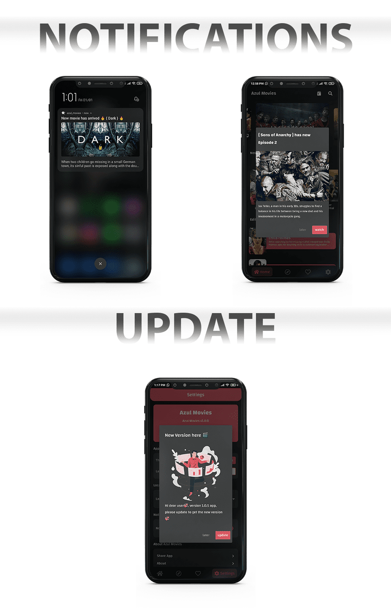 Movies App - Admin panel ( movies & series & tv shows...) Flutter - 6