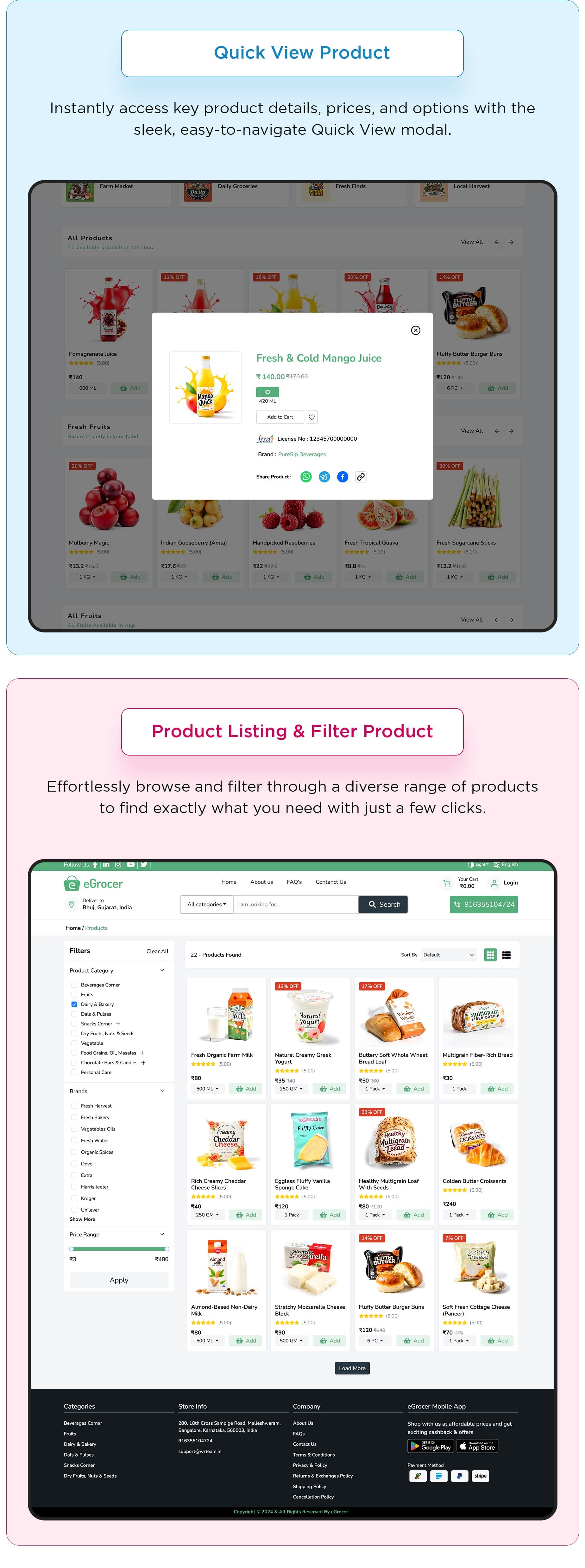 eGrocer - Online Multi Vendor Grocery Store, eCommerce Flutter Full App | Admin Panel | Web Version - 26