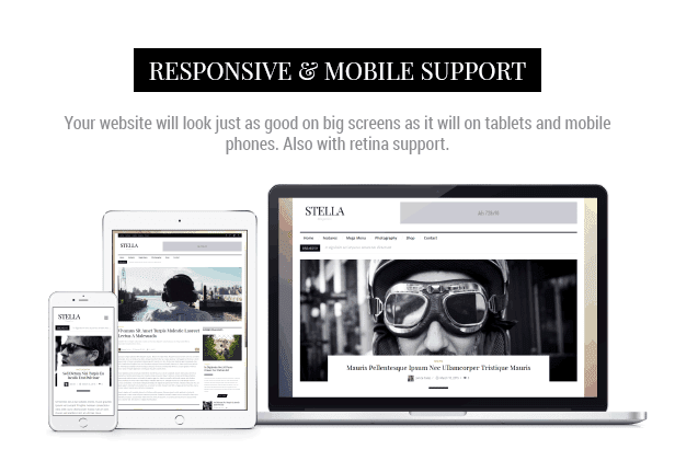 Responsive and mobile support