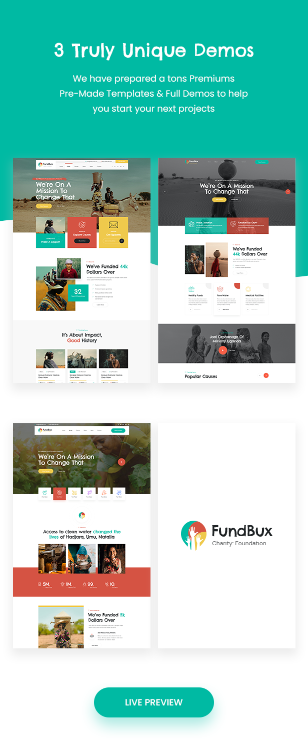 Fundbux - Charity & Fundraise WordPress Theme - 8