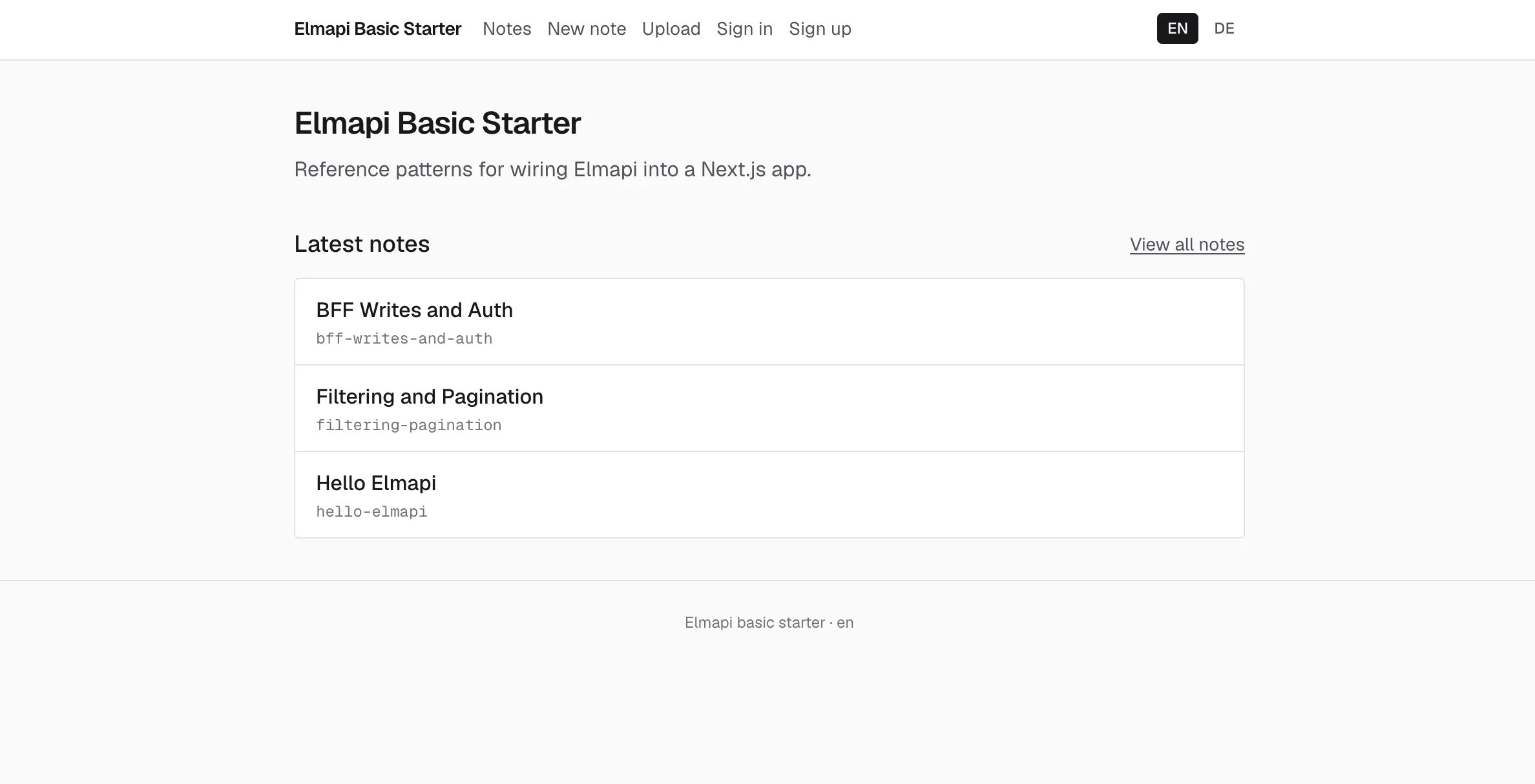Basic Starters templates