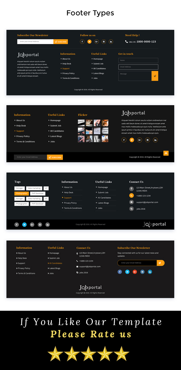 Job Portal PSD Template - 6