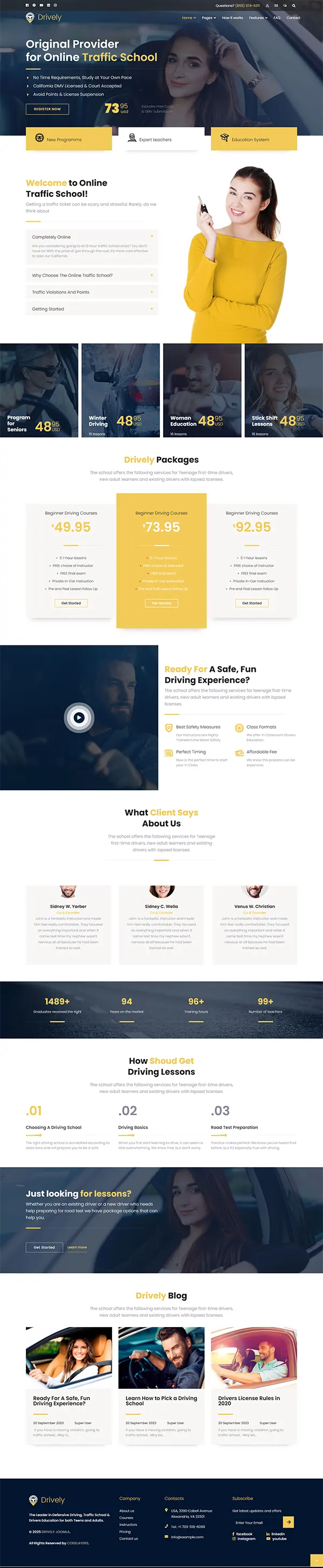Drively joomla template