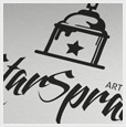 Star Spray Logo Template