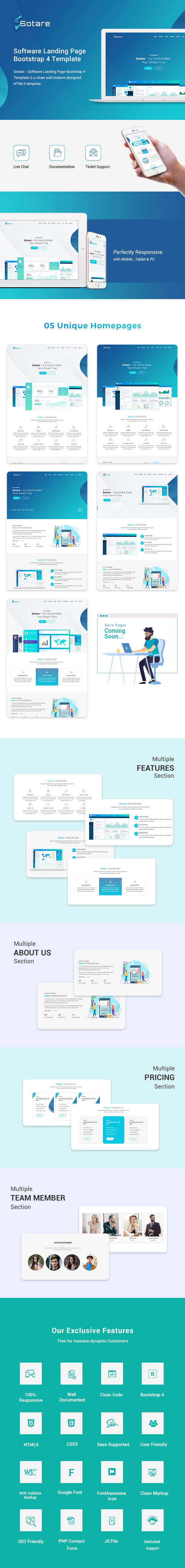 Sotare - Software Landing Page HTML Template - 1