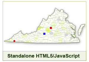 Interactive Map Of Virginia Counties Interactive Map of Virginia by ClickMaps | CodeCanyon