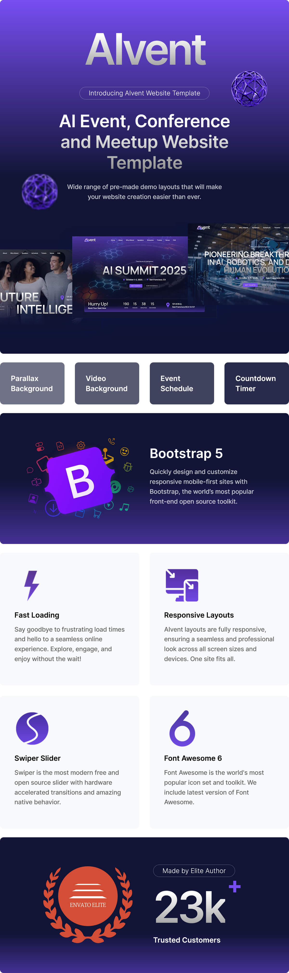 AIvent - AI Event, Conference and Meetup HTML Template - 2