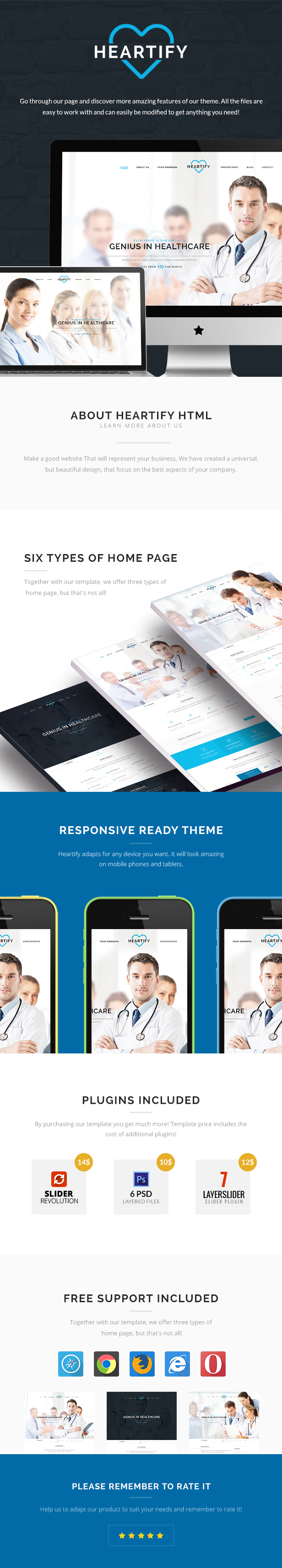 Heartify - Responsive Medical and Health Template