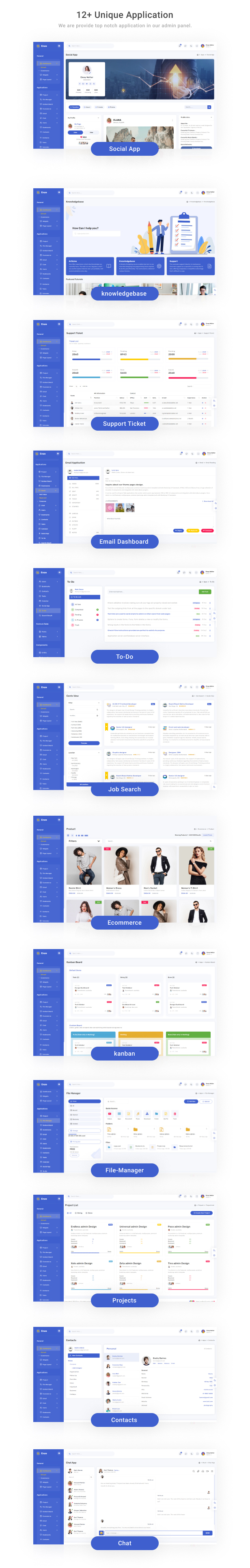 Enzo Admin Dashboard theme
