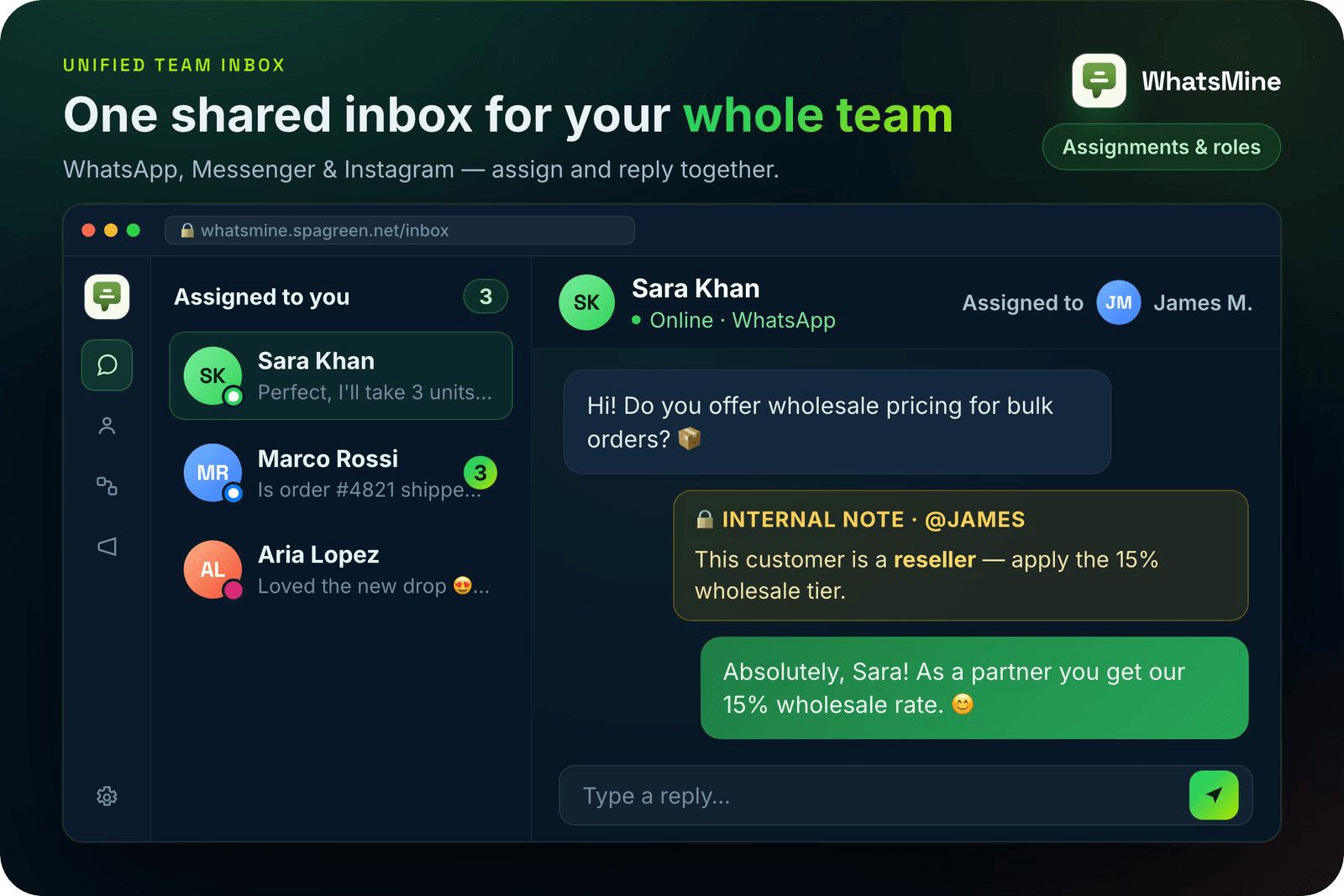 WhatsMine — AI Omnichannel Marketing, Automation & Chatbot SaaS (WhatsApp, Messenger, SMS & Email) - 6
