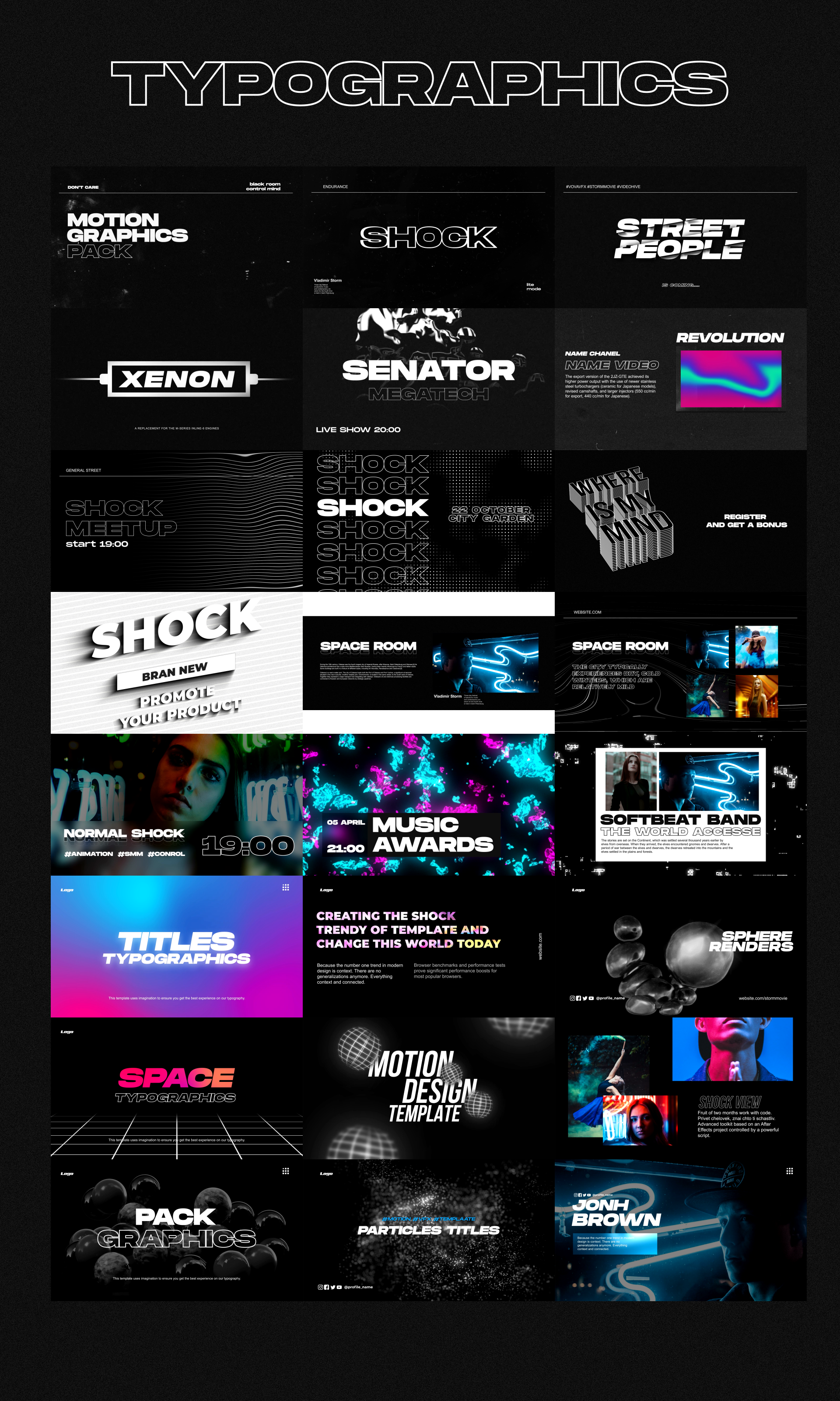 Shock | Motion Graphics Pack - 2