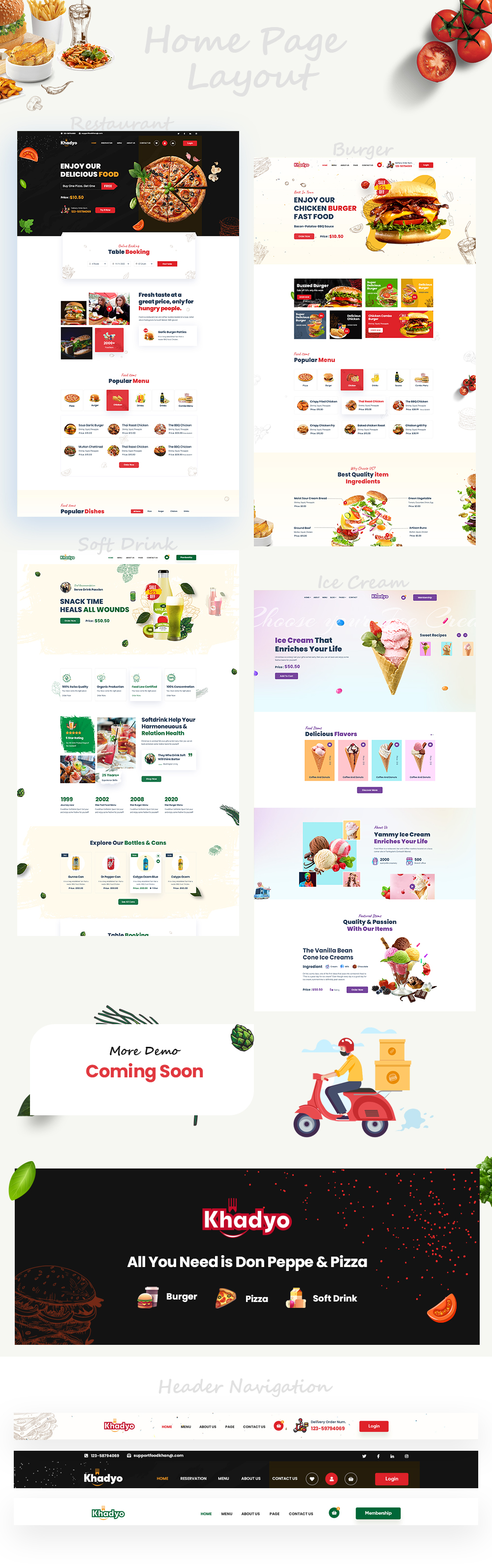 Khadyo Restaurant - Online Food Ordering Website - HTML5 Template - 2