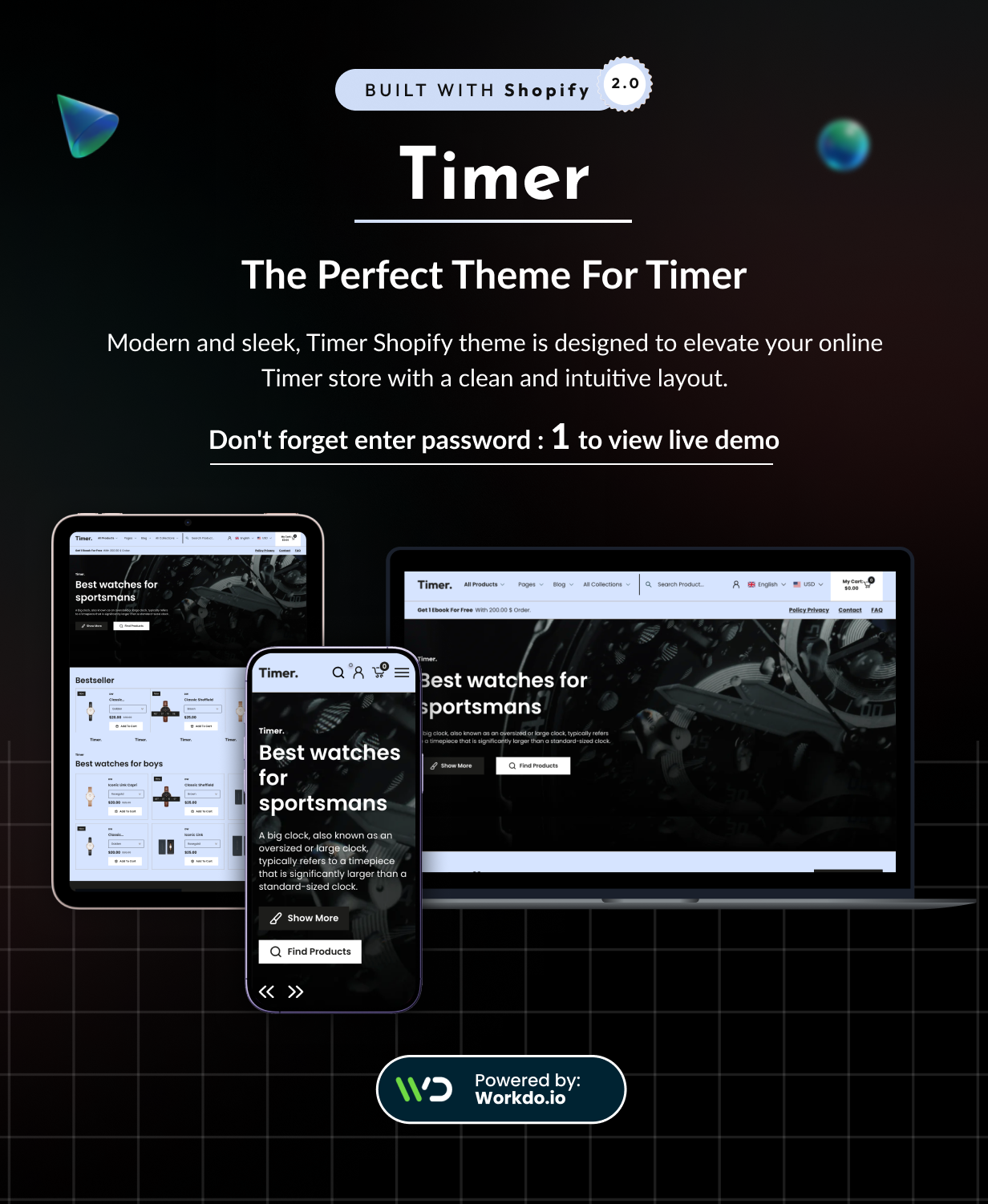 Timer - Luxury Watches Store Shopify 2.0 Theme - 7