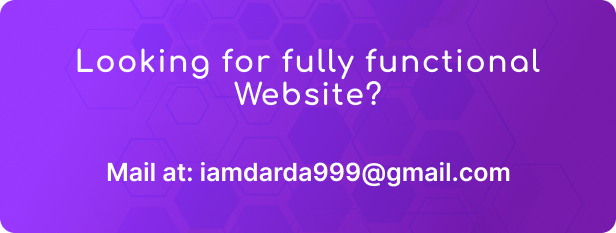 contact for website: iamdarda999@gmail.com