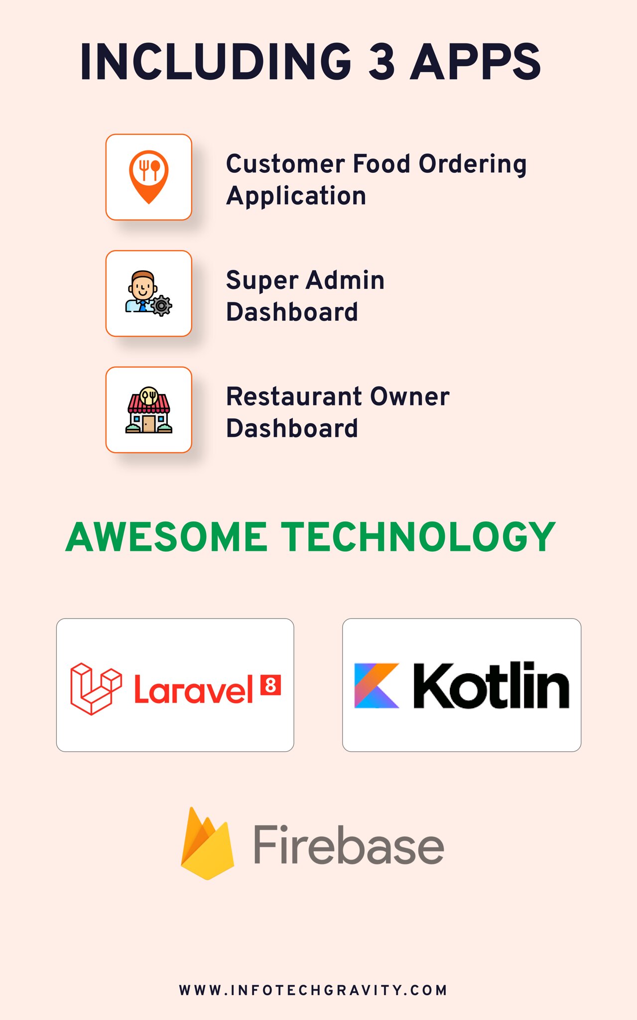 Multi Restaurant - Yönetici Panelli Yemek siparişi Android Uygulaması - 3
