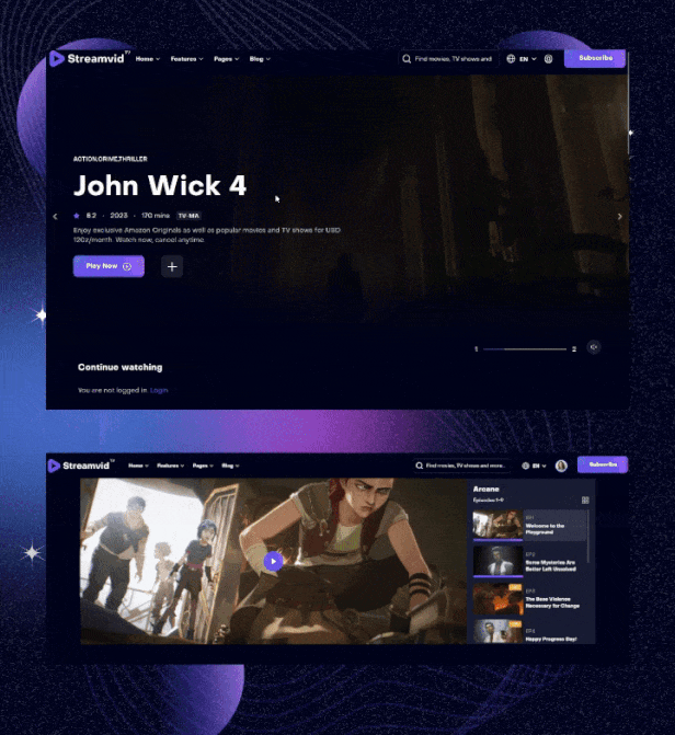 StreamVid - Streaming Video WordPress Theme