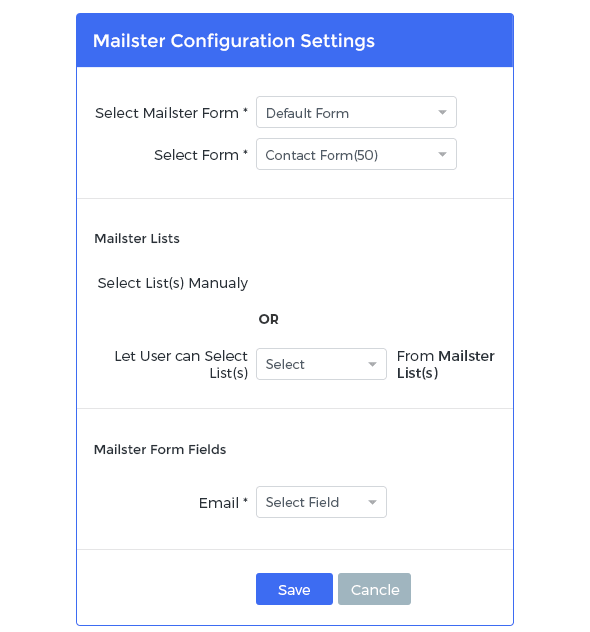 Intégration de Mailster avec Arforms - 2
