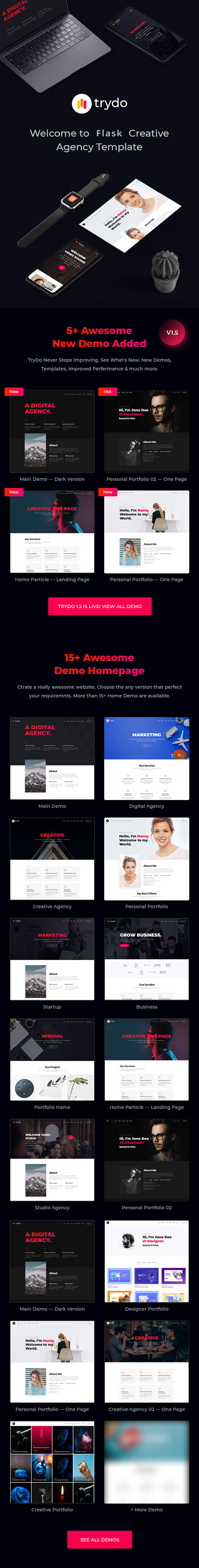 Trydo - Agency and Portfolio Flask Template - 10