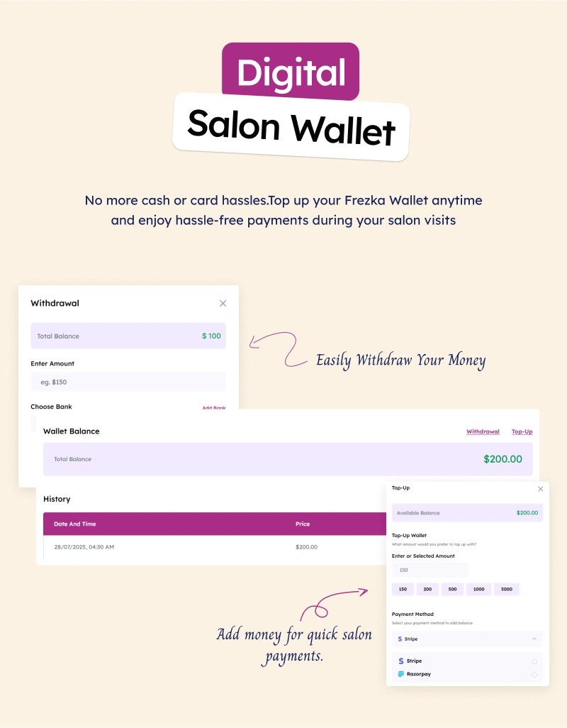 Software for salons and spas | salon and spa software | Frezka | Iqonic Design
