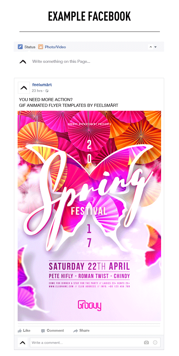 font cs6 photoshop handwriting Animation Action  feelsmart by Festival Spring GIF Flyer