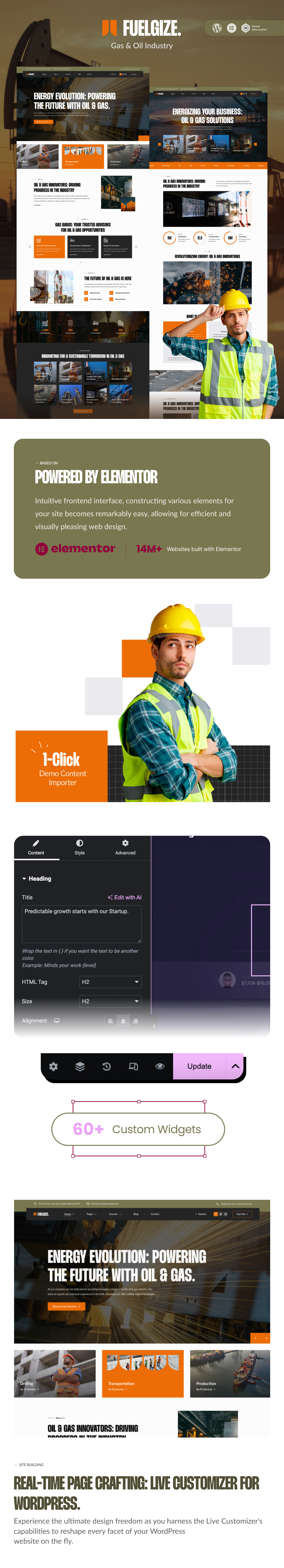 Fuelgize - Oil & Gas Industry WordPress Theme - 1