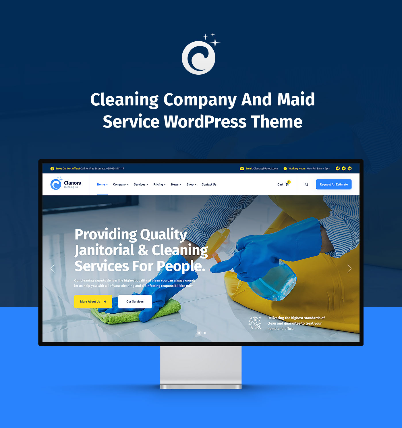 Clanora - Cleaning Services WordPress Theme - 4