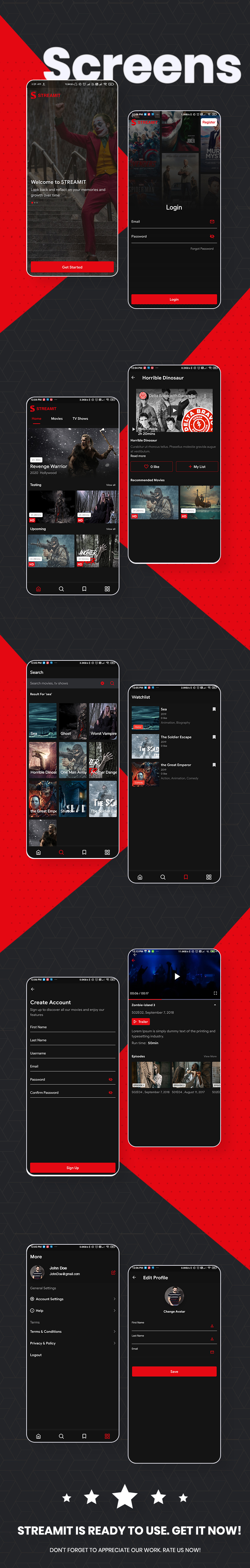 Streamit - Flutter Full App For Video Streaming With WordPress Backend - 9