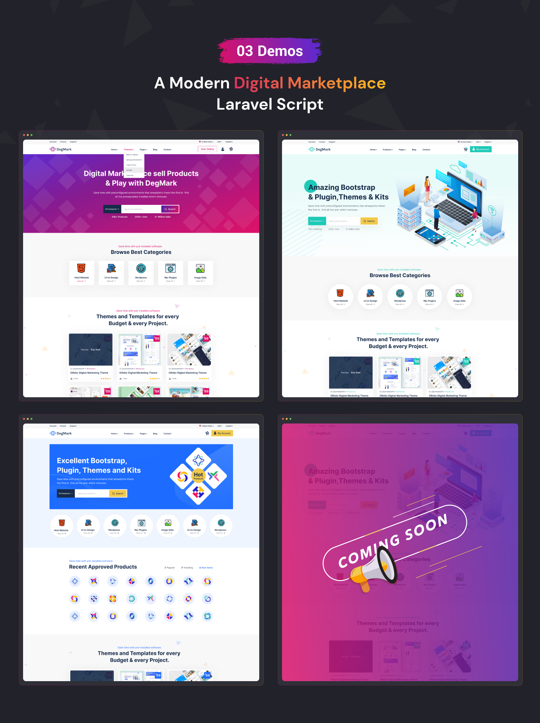 DegMark - Digital Products Buy Sell Marketplace Laravel Script - 2