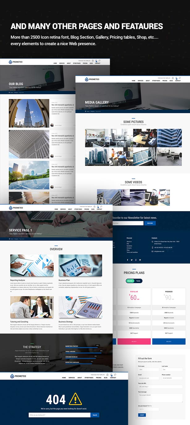 Business, Financial and Consulting Site Template