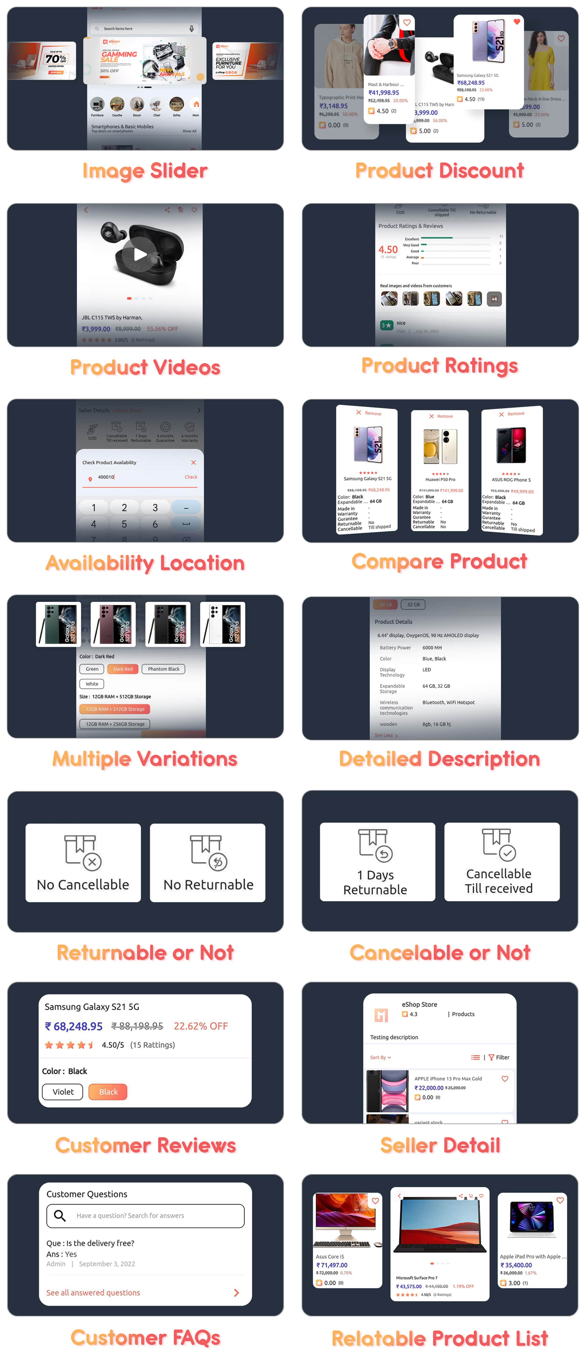 eShop - Multi Vendor eCommerce App & eCommerce Vendor Marketplace Flutter App - 19