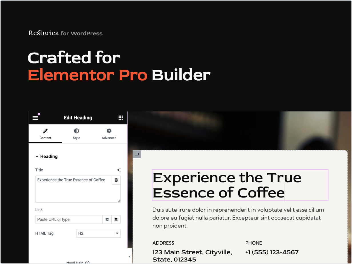 Crafted for Elementor Builder
