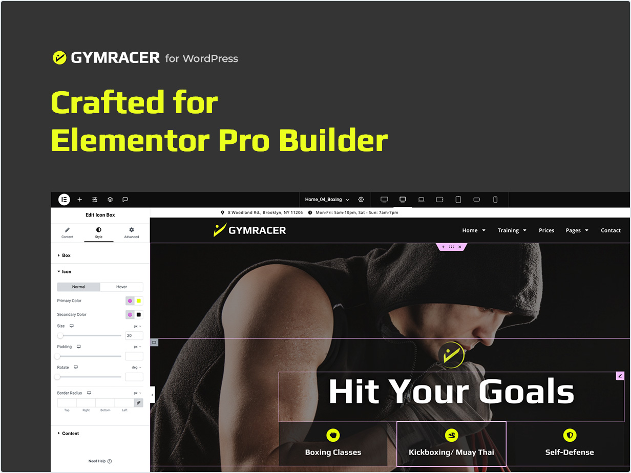 Crafted for Elementor Builder