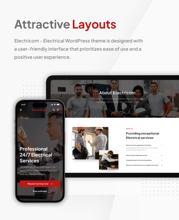 Electricom - Electricity Mobility Services WordPress theme