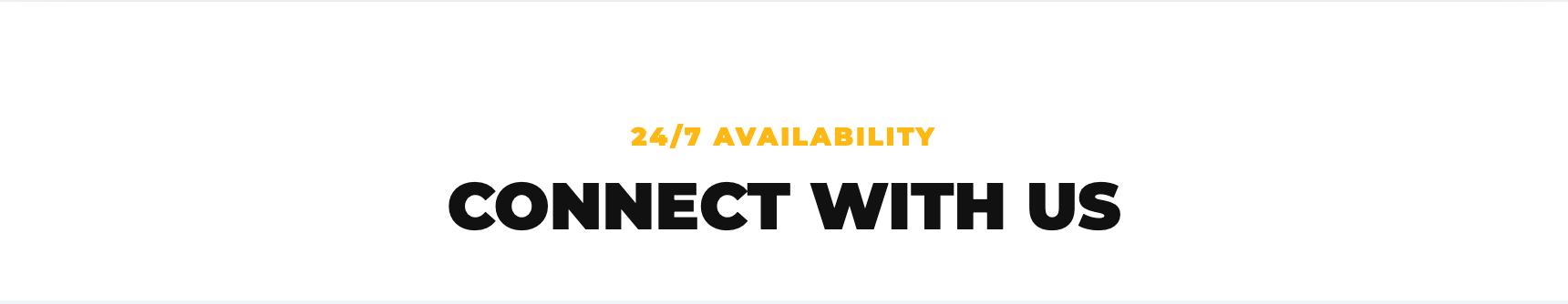 Connect with Us Header