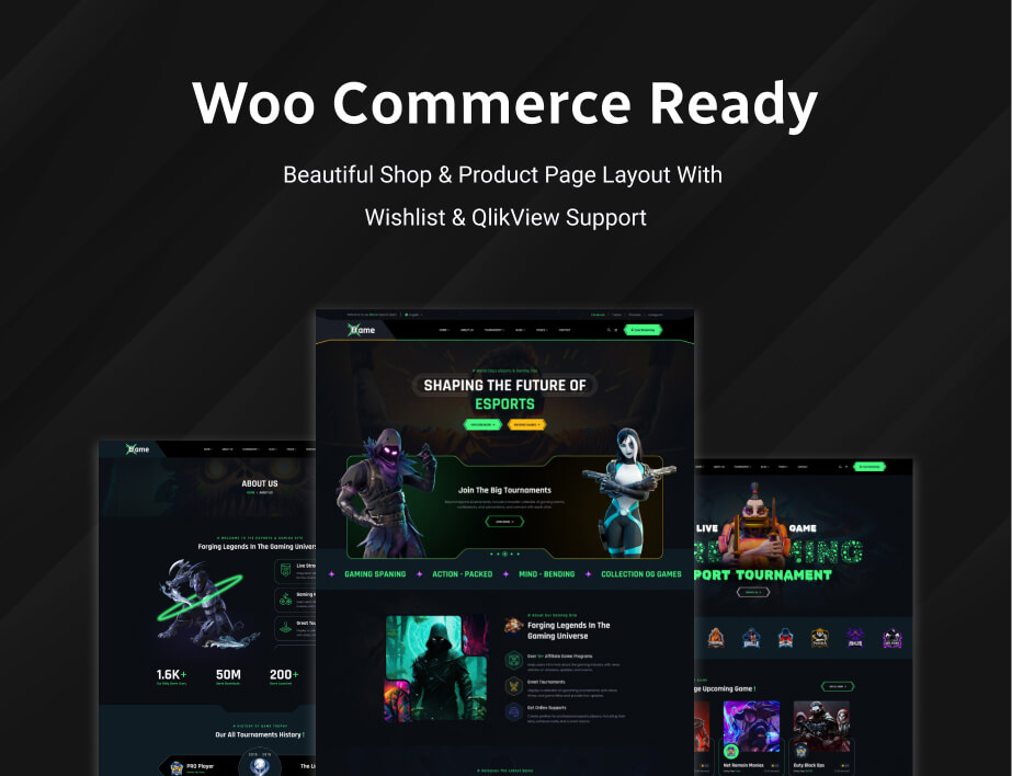Bame - eSports and Gaming WordPress Theme