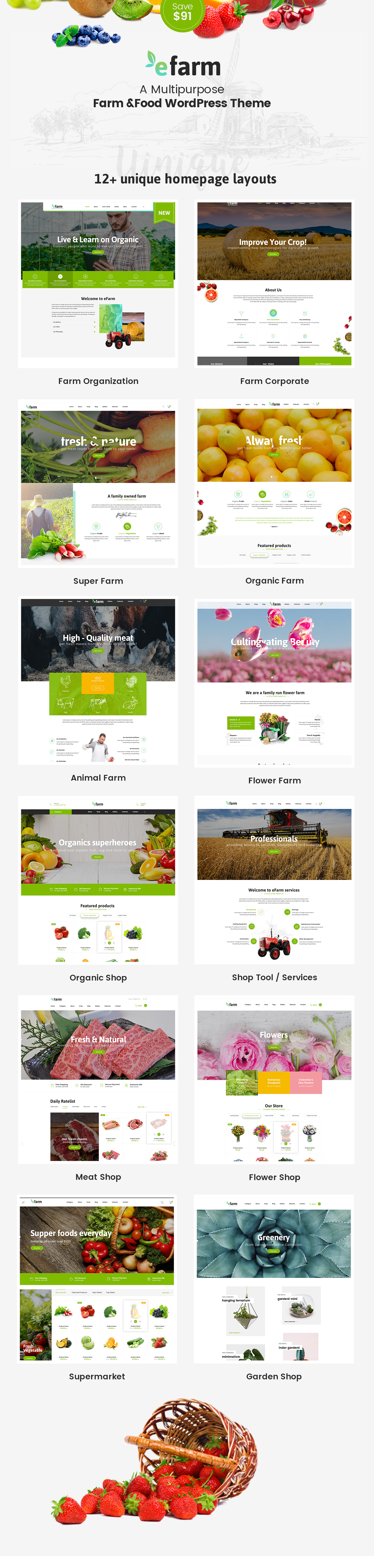eFarm - A Multipurpose Food & Farm WordPress Theme - 6