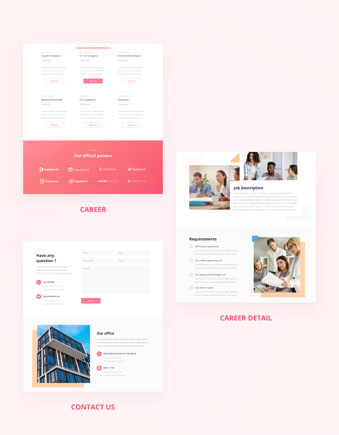 Dreative | Startup & Business Web UI Kit for Adobe XD - 3