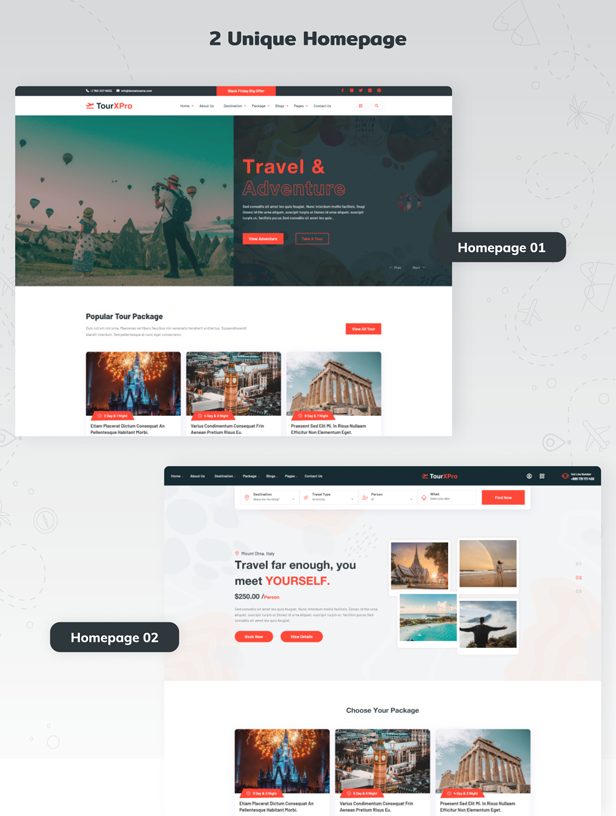 Tourism Website Template