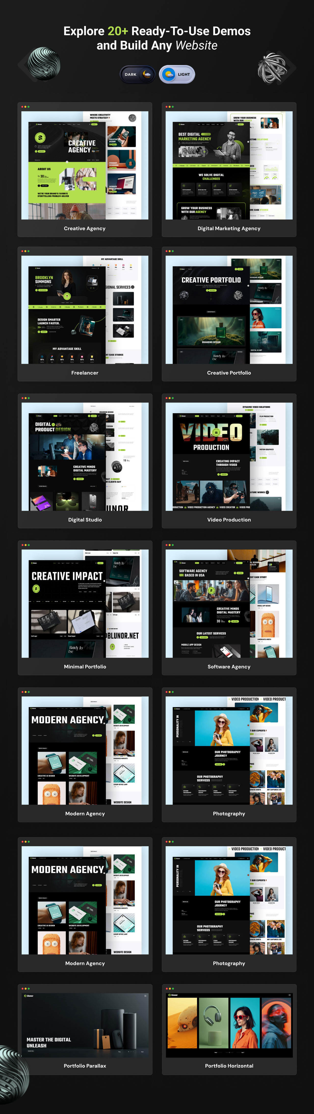 Blunor – Creative Agency & Portfolio WordPress Theme - 4