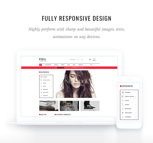 Pecil Fully Responsive Design